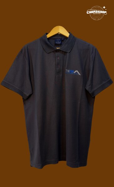 Polo noir classique homme