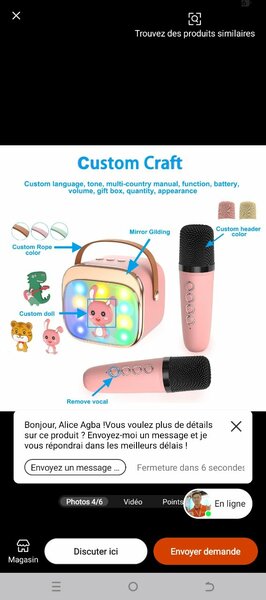 Karaoké Enfant avec Micro Bluetooth