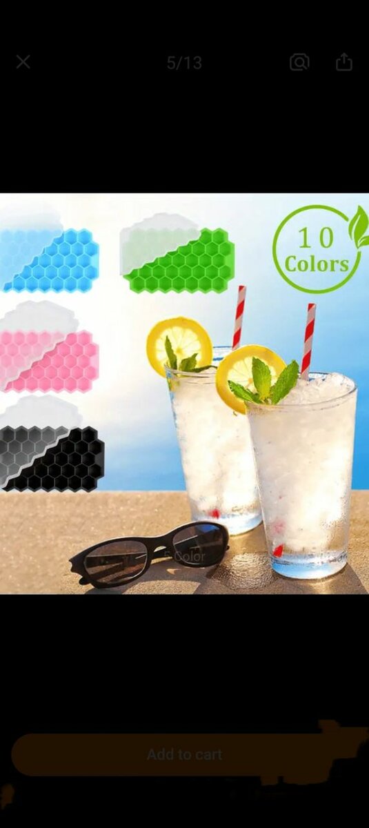 Silicone Ice Cube Trays 1pcs