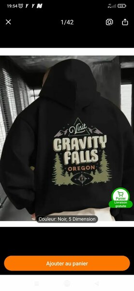 Sweat à capuche Gravity Falls