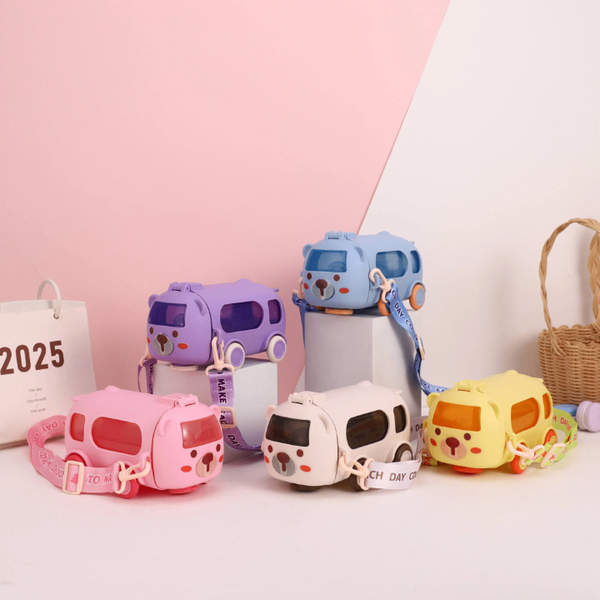 Boîte à crayons bus animaux