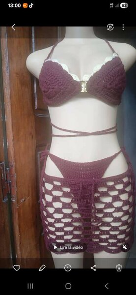 Ensemble Bikini Crochet Élegant