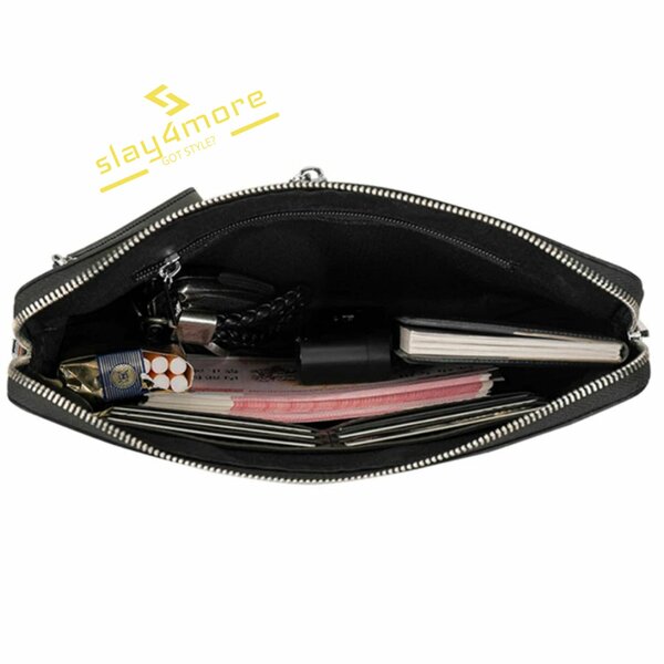Classic Man Clutch with Anti-theft Lock