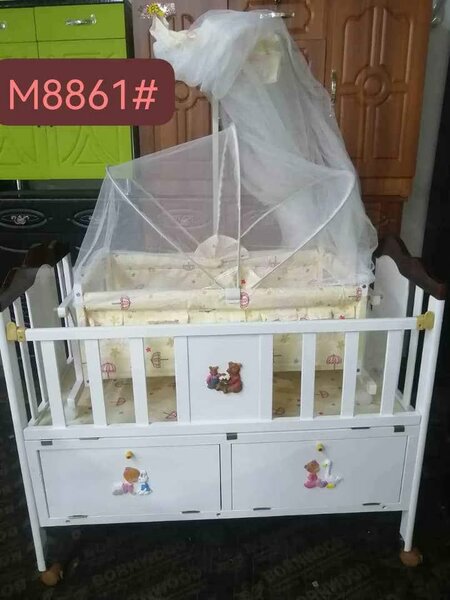 Baby bed wooden