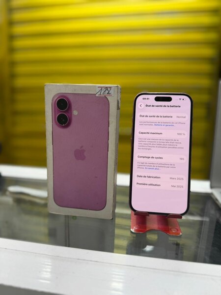 iPhone 16 Rose Neuf