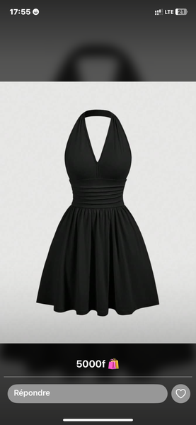 Robe élégante noire soirée