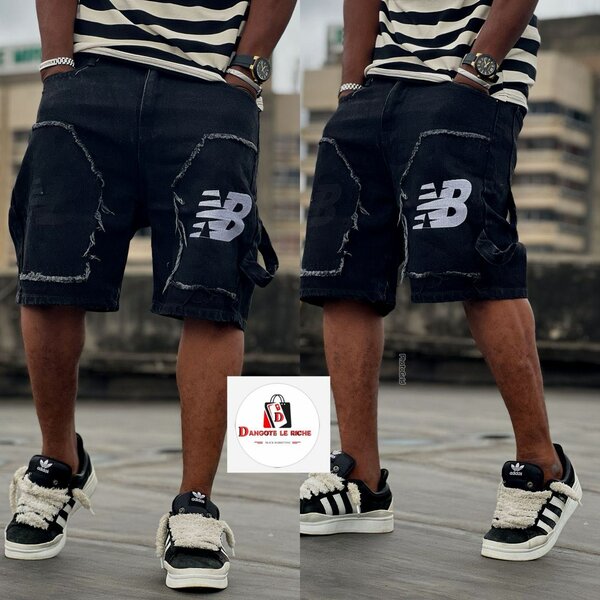 Culotte en jean déchiré homme