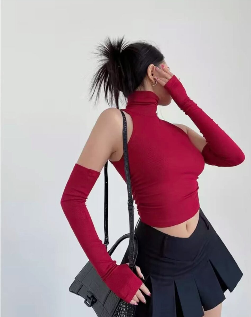 Топ с рукавами