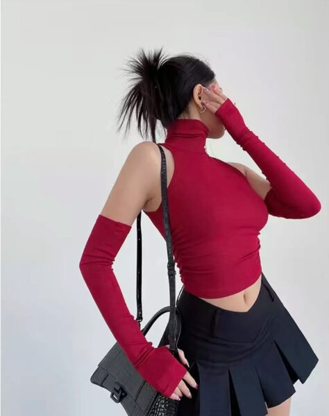 Топ с рукавами