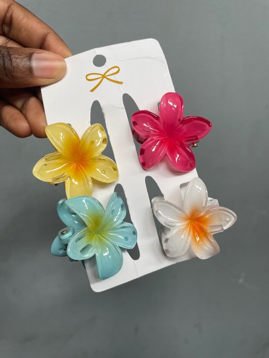 Pinces à Cheveux Fleurs Colorées