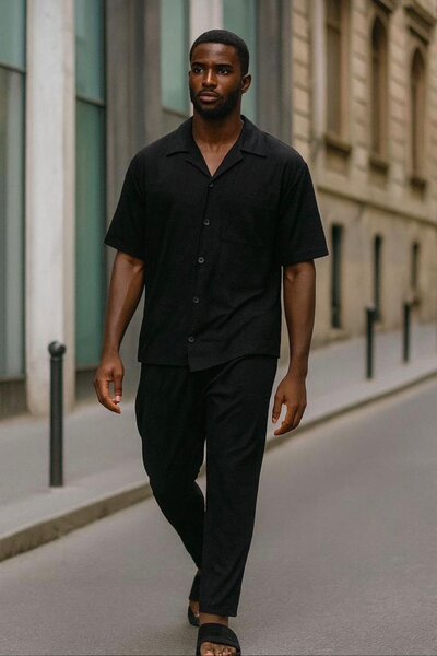 Ensemble de chemise et pantalon décontracté