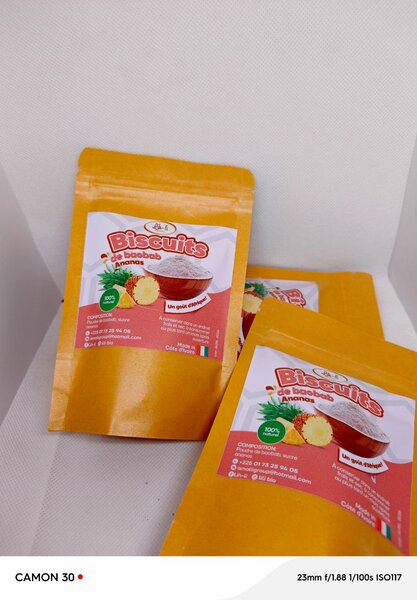 Biscuit de baobab-ananas