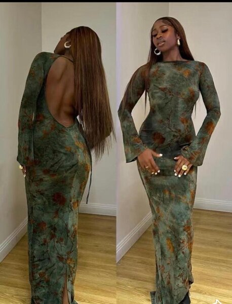 Robe longue dos nu élégante