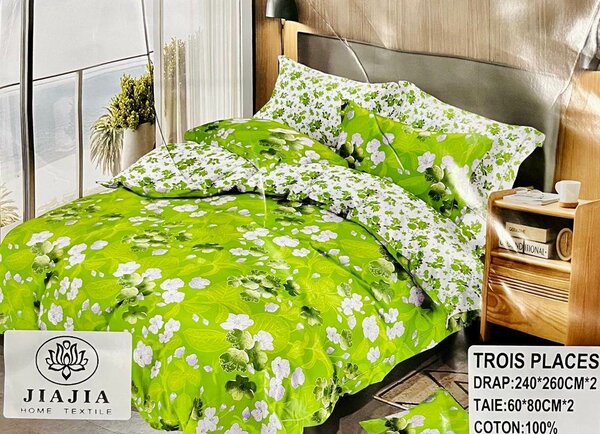 Drap en coton 3place