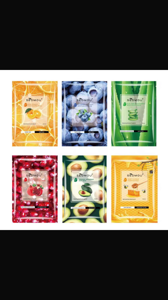 Masques en tissu hydratants