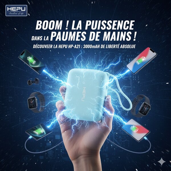 Batterie Externe HEPU 30000mAh