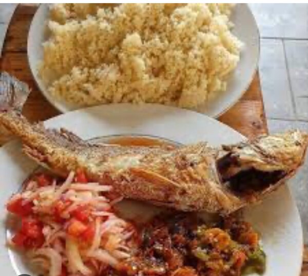 Délicieux plat de poisson frit