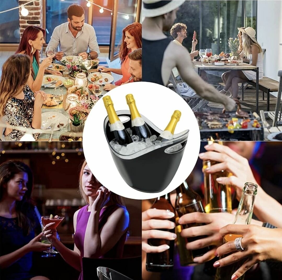 SEAU A CHAMPAGNE CAPACITÉ 8 L