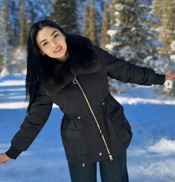 Ультралегкий меховой пуховик Rafaello