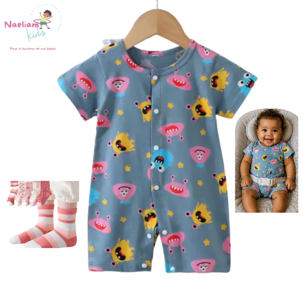 Combinaison bébé motif joyeux