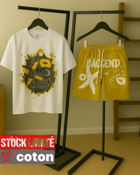 Ensemble tshirt+short en coton