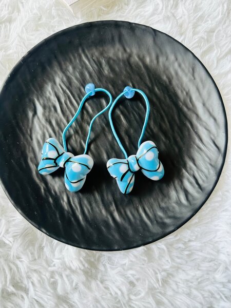 Élastiques à cheveux nœuds colorés