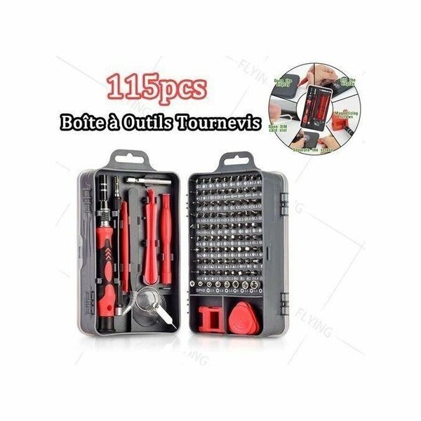 Boîte à Outils Tournevis 115 pcs