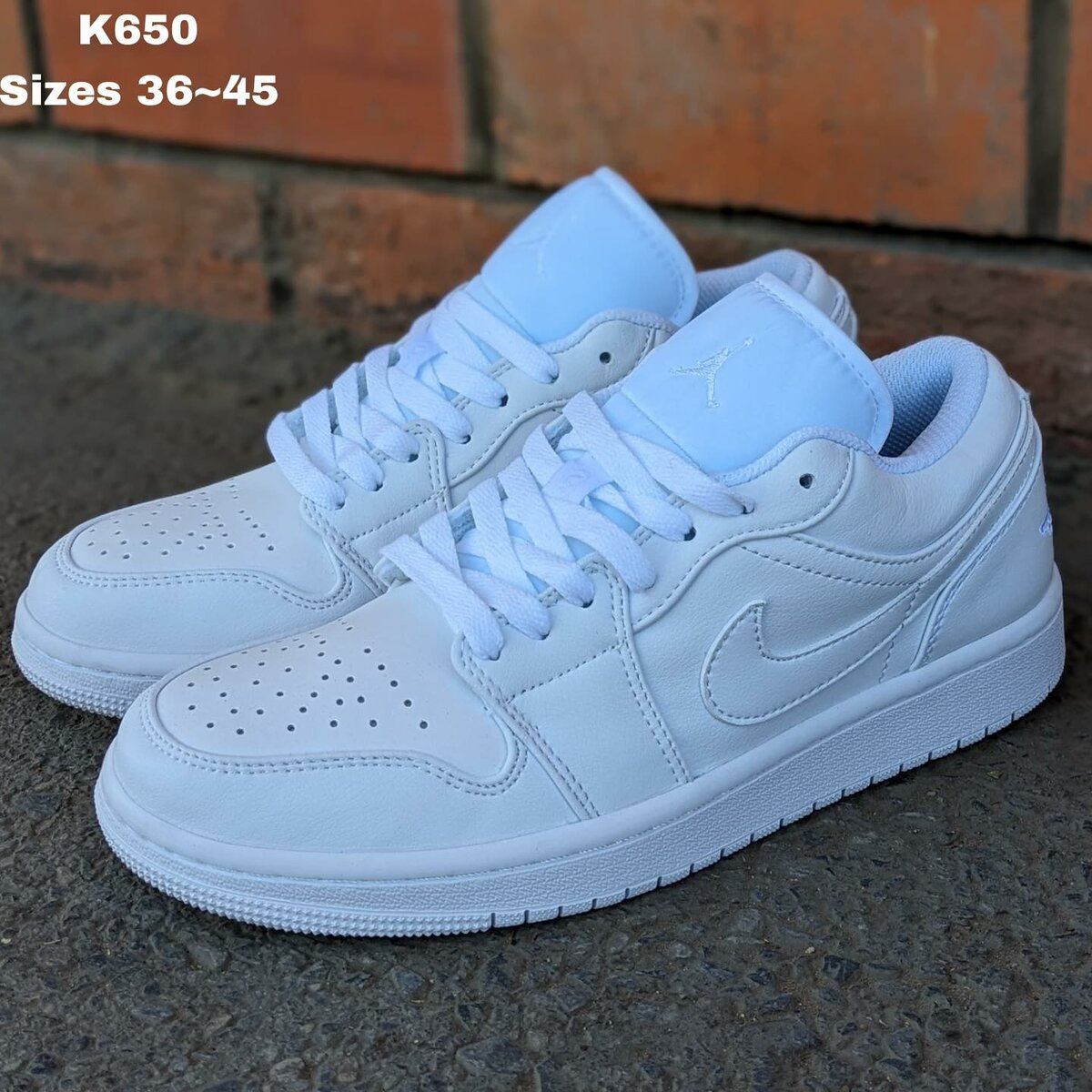 White Nike sneakers