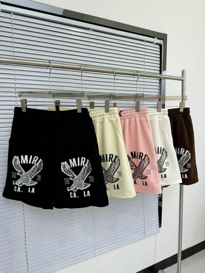 Cotton branded shorts