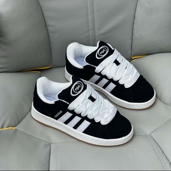 Baskets noires rétro homme