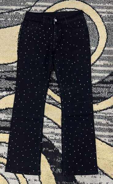 Jeans en denim perlé élégants