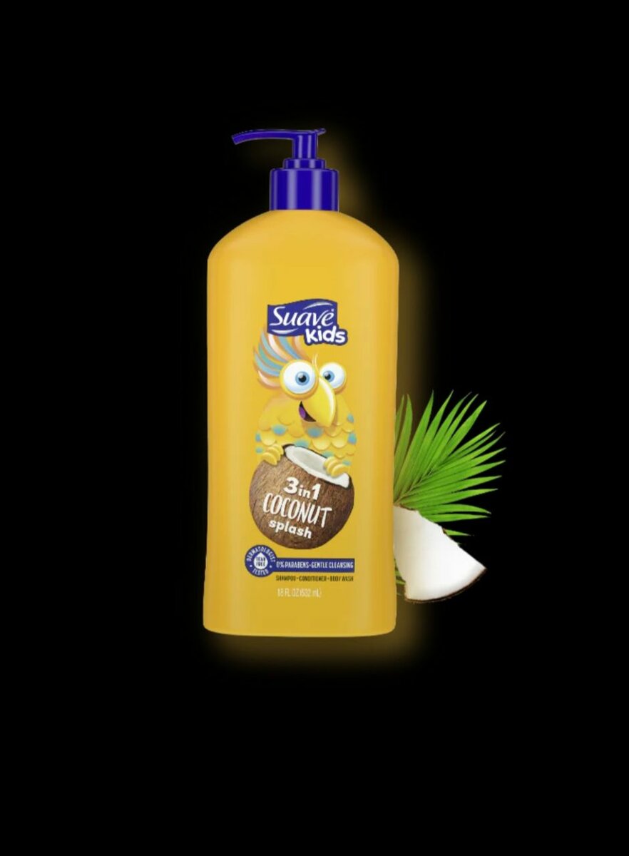 Suave Kids 3 in 1 Coconut Splash Shampoo+Conditioner+Body Wa