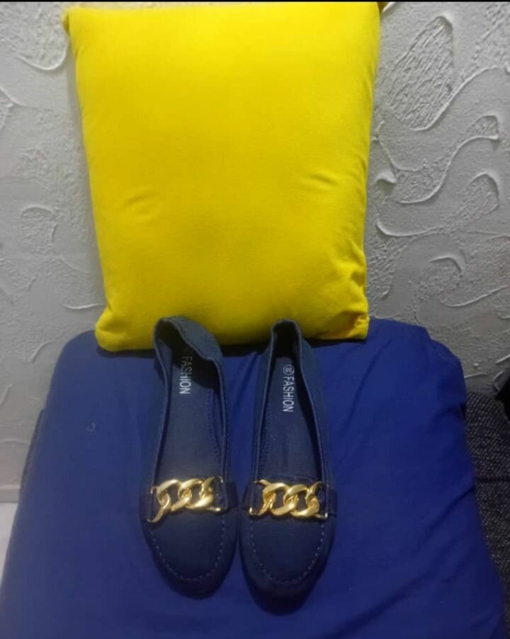 Mocassins élégants femme bleu