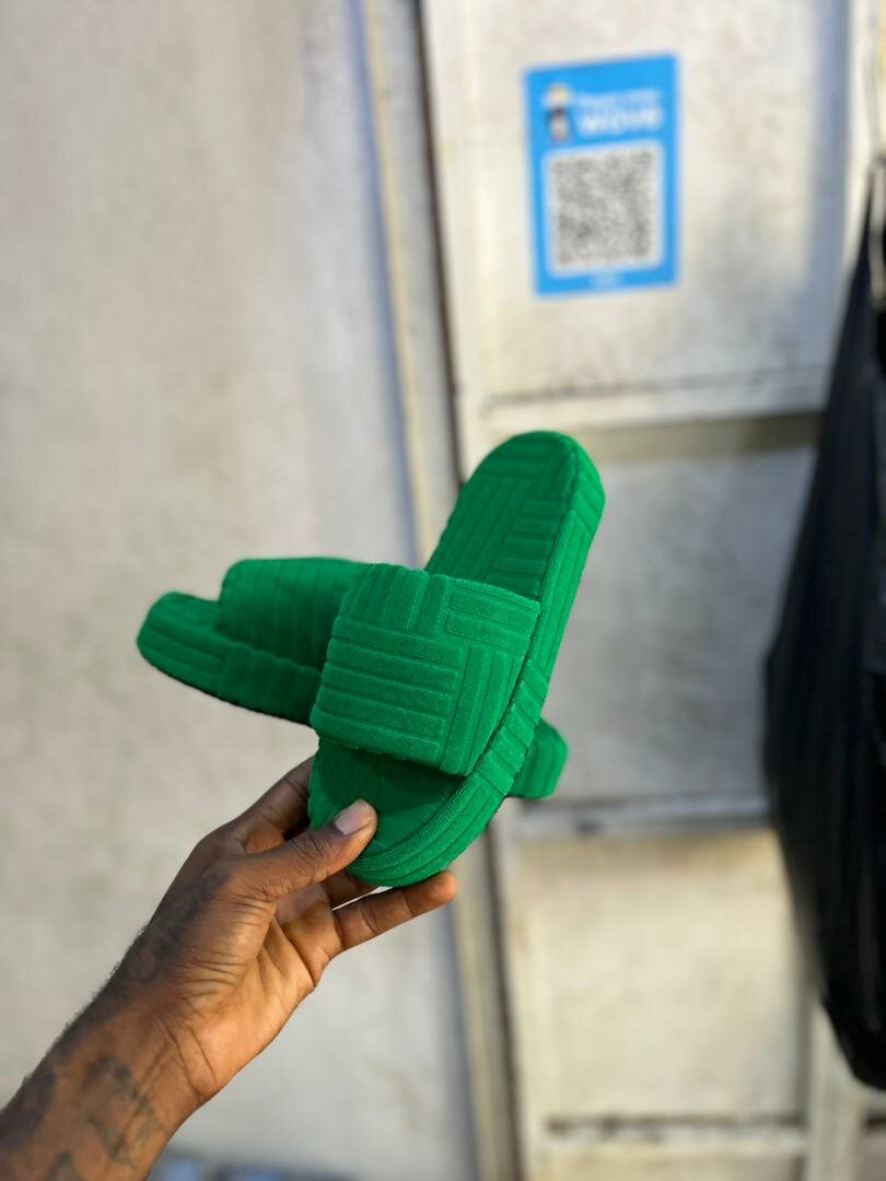 Chaussons verts confort