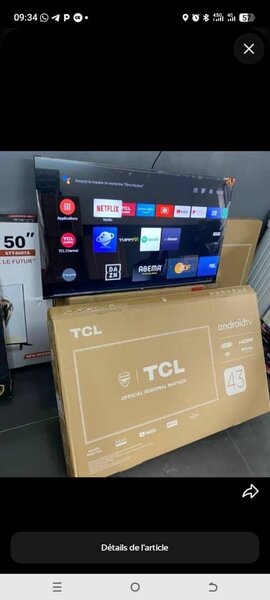 TCL Smart TV 43 pouces 4K