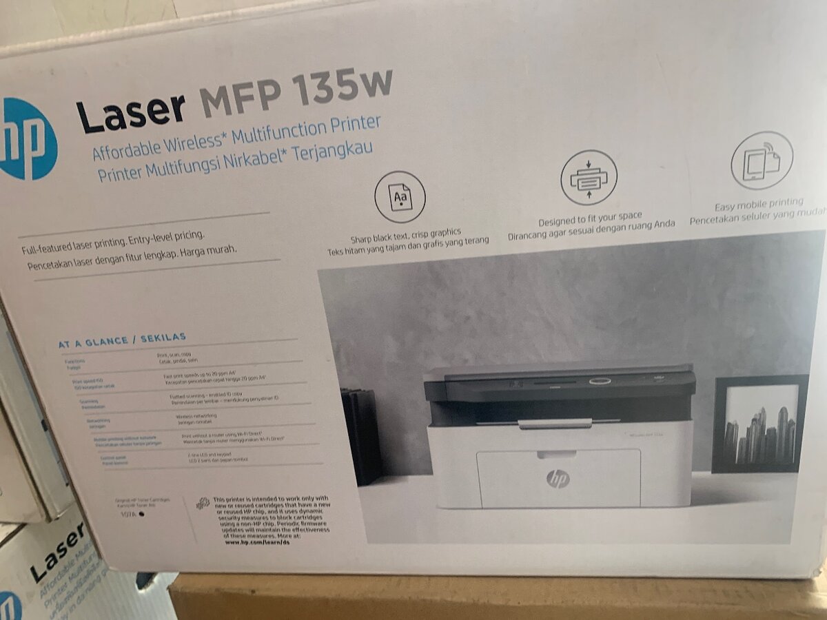 HP laser Mfp 135w Printer