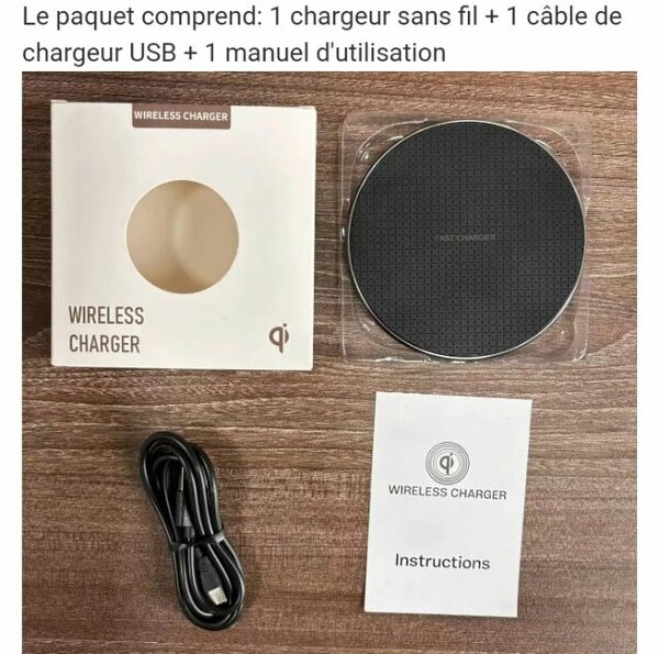 Chargeur sans fil rapide USB