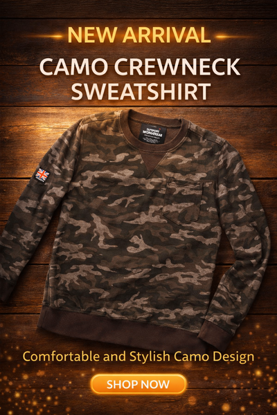 Sweat-shirt Camo Col Rond