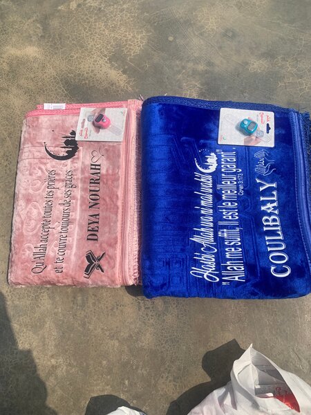 Tapis de prière personnalisé