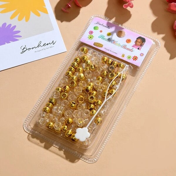 Foreign hair beads for braids (30gh for 1 pack )