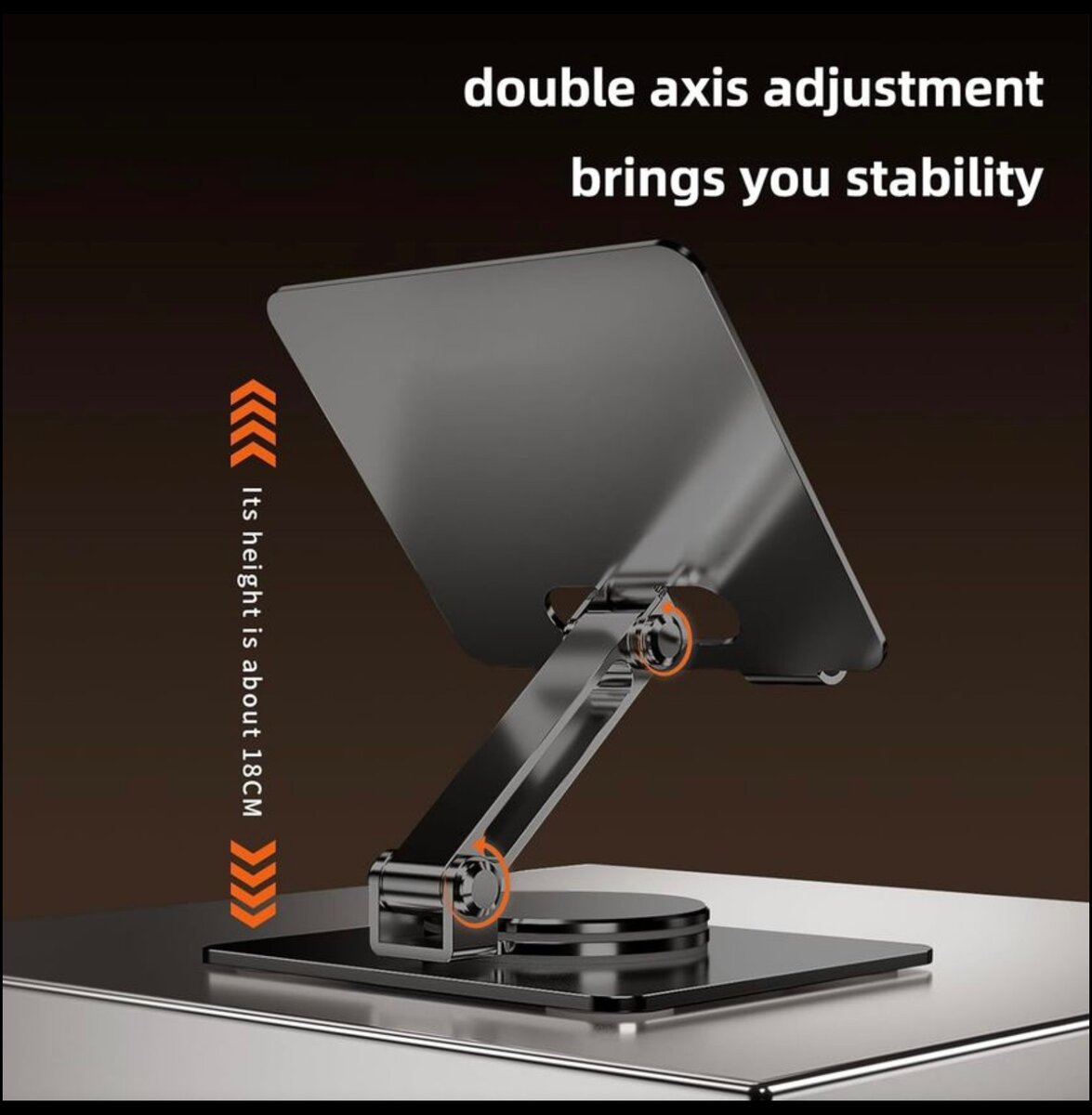 Support Tablette Pliable en Aluminium,Rotative à 360° Réglab