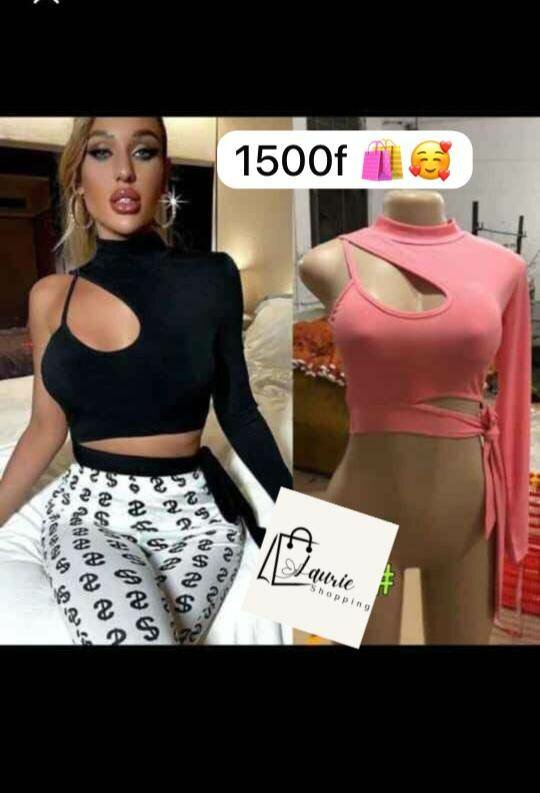 Top asymétrique femme