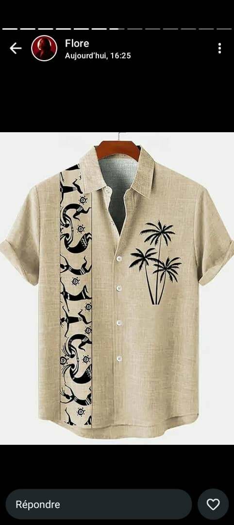 Chemise décontractée imprimée