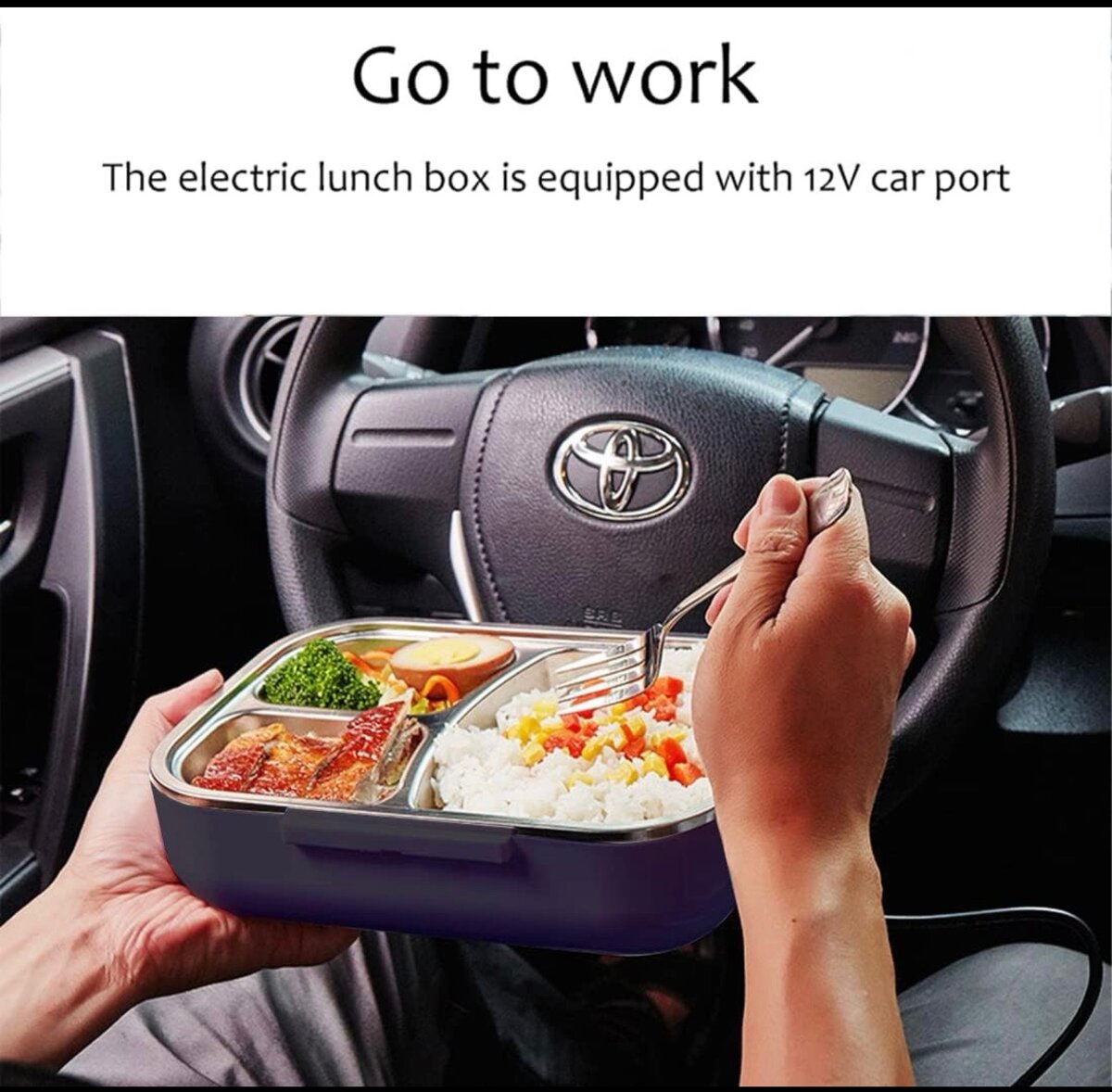 Boîte à lunch électrique auto-chauffante pour bureau et voit