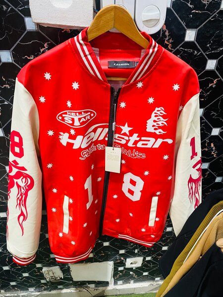 Veste Letterman Rouge Style NYC