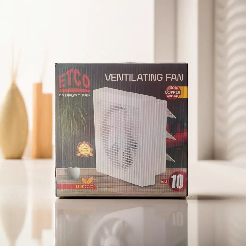 10" Exhaust Fan ETCO For Bedroom & Kitchen