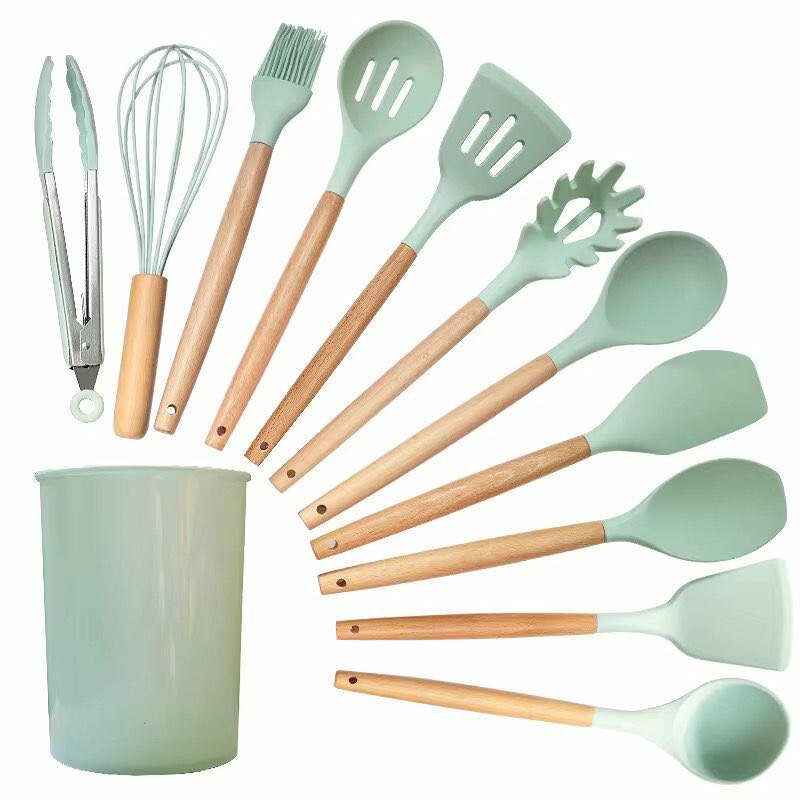 Ensemble ustensiles cuisine silicone