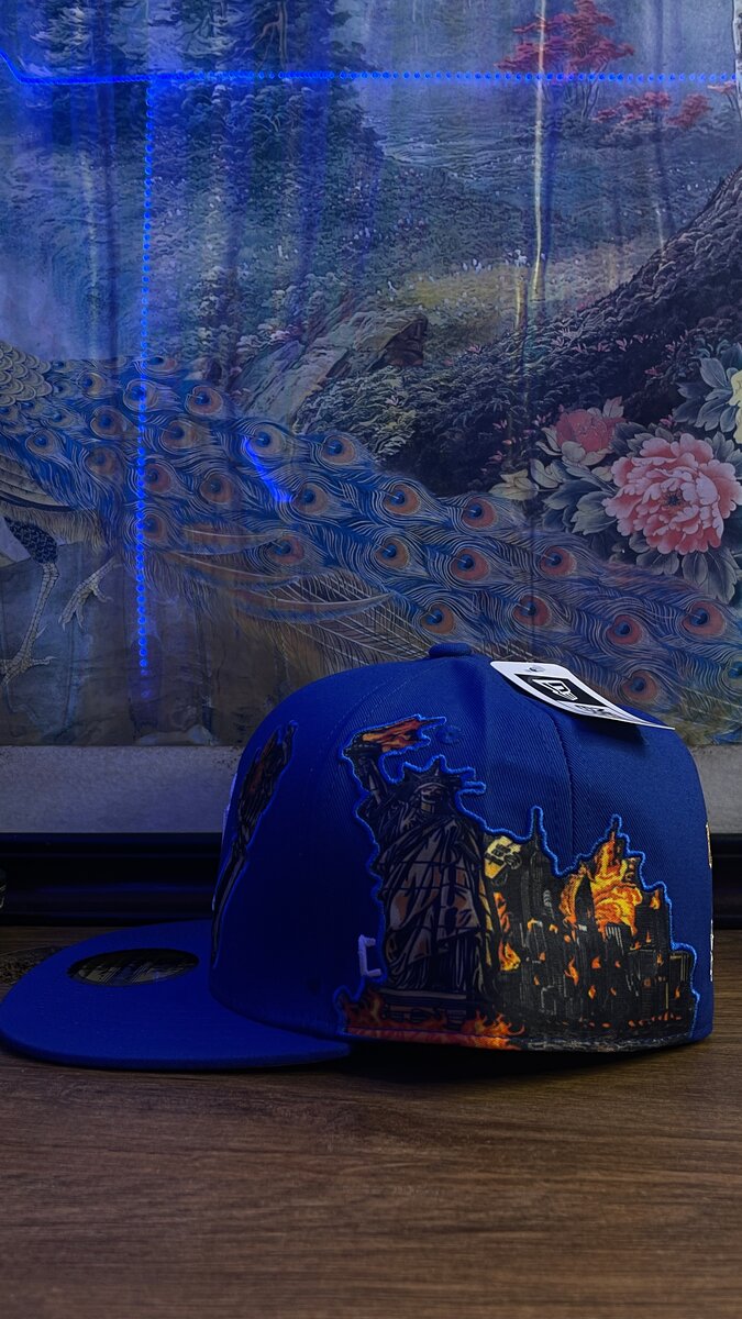 Casquette NY Bleu Brodée