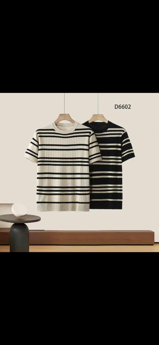 T-shirt rayé élégant homme