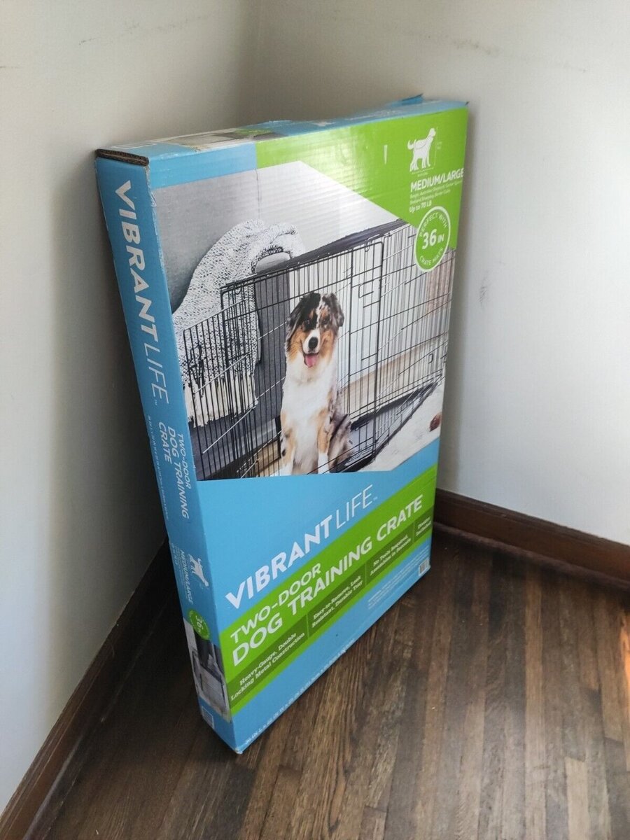 36 inches Dog collapsible cage available for sale.